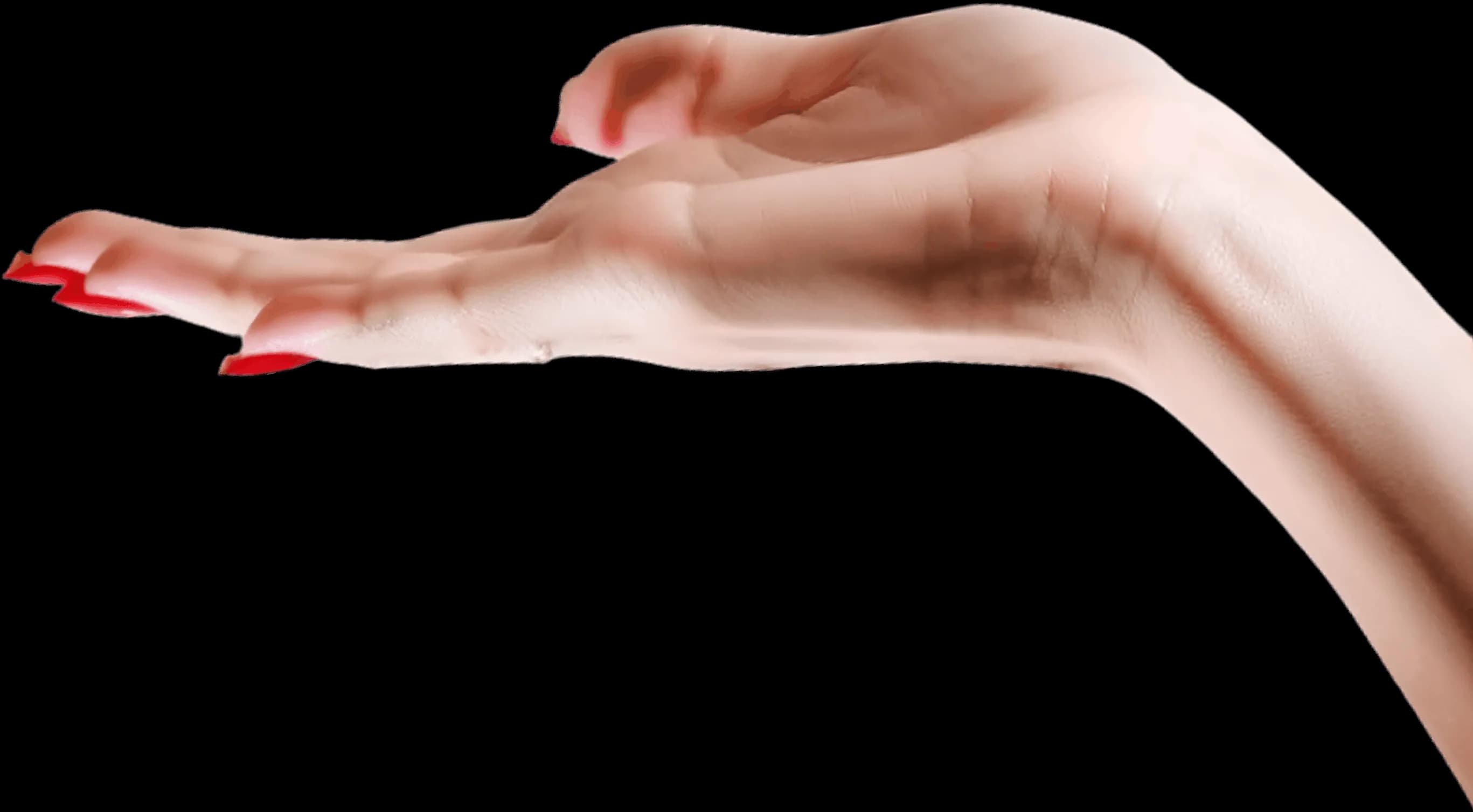 Woman hand holding product